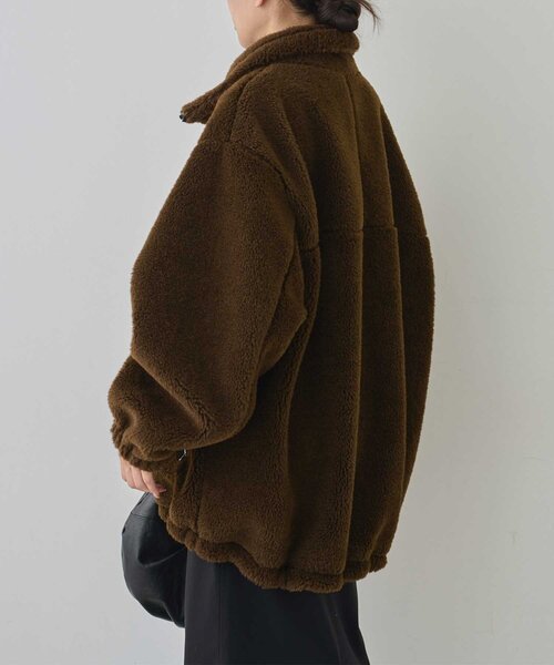 GALLARDAGALANTE（ガリャルダガランテ）の「ボアブルゾン（ブルゾン・レディース・ブラック/ダークブラウン・FREE）」の11枚目の写真