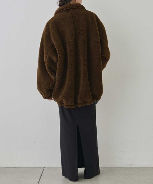 GALLARDAGALANTE（ガリャルダガランテ）の「ボアブルゾン（ブルゾン・レディース・ブラック/ダークブラウン・FREE）」の16枚目の写真