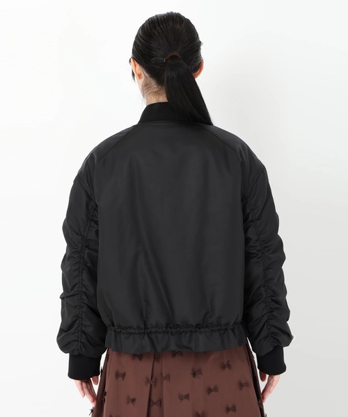 bibiy. フリル ペプラム 半袖シャツ ネイビー pop up限定