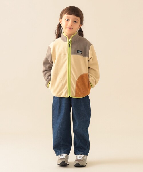 BEAMS mini（ビームスミニ）の「切り替え フリース ジャケット 2025FW（90～150cm）（ブルゾン・キッズ・チャコールグレー/ベージュ・90/150/140/130/120/110/100）」の7枚目の写真