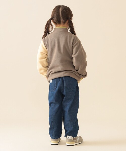 BEAMS mini（ビームスミニ）の「切り替え フリース ジャケット 2025FW（90～150cm）（ブルゾン・キッズ・チャコールグレー/ベージュ・90/150/140/130/120/110/100）」の8枚目の写真