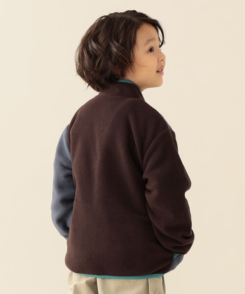 BEAMS mini（ビームスミニ）の「切り替え フリース ジャケット 2025FW（90～150cm）（ブルゾン・キッズ・チャコールグレー/ベージュ・90/150/140/130/120/110/100）」の11枚目の写真