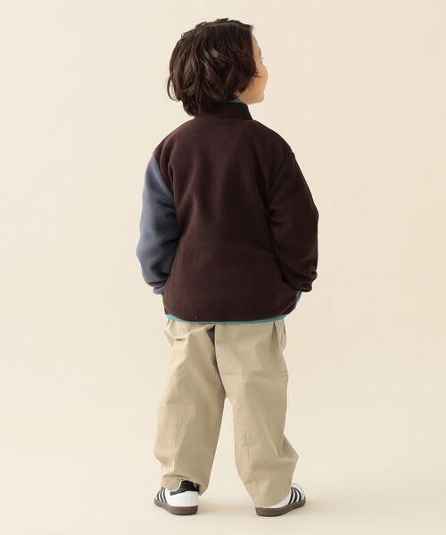 BEAMS mini（ビームスミニ）の「切り替え フリース ジャケット 2025FW（90～150cm）（ブルゾン・キッズ・チャコールグレー/ベージュ・90/150/140/130/120/110/100）」の13枚目の写真