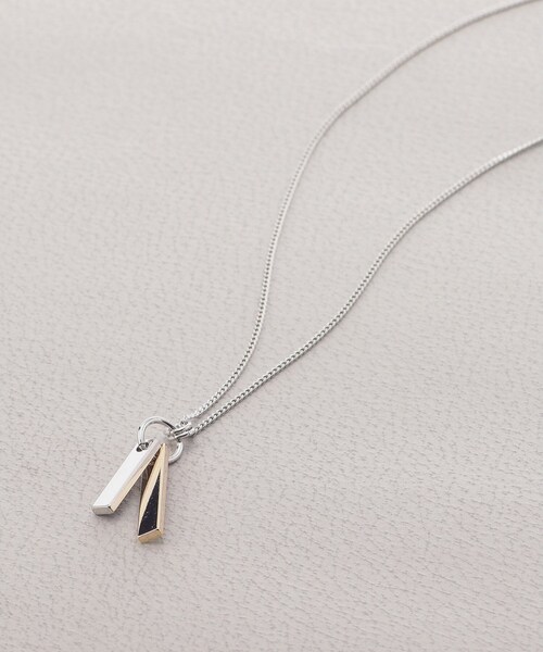 tk.TAKEO KIKUCHI(ティーケータケオキクチ)の「ダブルバーネックレス(ネックレス・メンズ・ゴールド/シルバー系/ブラック系/ブラック/ゴールド系/シルバー・00)」の5枚目の写真