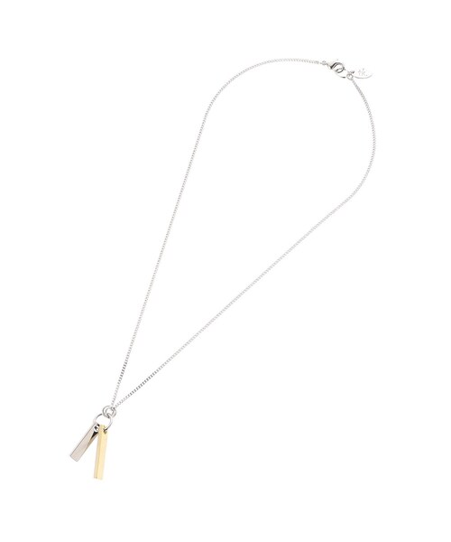 tk.TAKEO KIKUCHI(ティーケータケオキクチ)の「ダブルバーネックレス(ネックレス・メンズ・ゴールド/シルバー系/ブラック系/ブラック/ゴールド系/シルバー・00)」の9枚目の写真