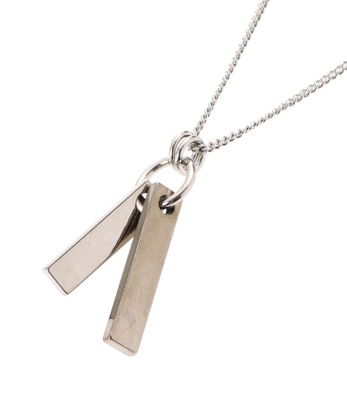 tk.TAKEO KIKUCHI(ティーケータケオキクチ)の「ダブルバーネックレス(ネックレス・メンズ・ゴールド/シルバー系/ブラック系/ブラック/ゴールド系/シルバー・00)」の12枚目の写真