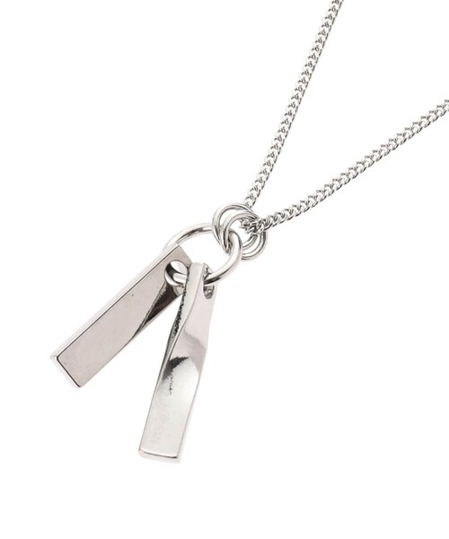 tk.TAKEO KIKUCHI(ティーケータケオキクチ)の「ダブルバーネックレス(ネックレス・メンズ・ゴールド/シルバー系/ブラック系/ブラック/ゴールド系/シルバー・00)」の14枚目の写真