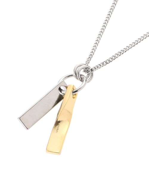 tk.TAKEO KIKUCHI(ティーケータケオキクチ)の「ダブルバーネックレス(ネックレス・メンズ・ゴールド/シルバー系/ブラック系/ブラック/ゴールド系/シルバー・00)」の15枚目の写真