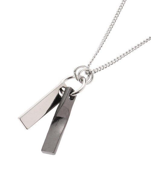 tk.TAKEO KIKUCHI(ティーケータケオキクチ)の「ダブルバーネックレス(ネックレス・メンズ・ゴールド/シルバー系/ブラック系/ブラック/ゴールド系/シルバー・00)」の16枚目の写真