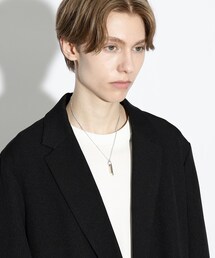 tk.TAKEO KIKUCHI（ティーケータケオキクチ）の「ツインバー プレート ネックレス（ネックレス）」