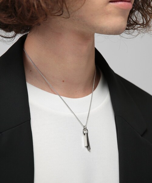 tk.TAKEO KIKUCHI(ティーケータケオキクチ)の「ダブルバーネックレス(ネックレス・メンズ・ゴールド/シルバー系/ブラック系/ブラック/ゴールド系/シルバー・00)」の22枚目の写真