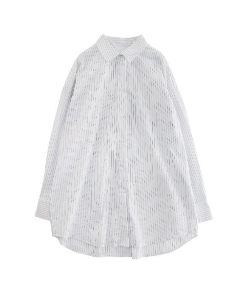 ACYM（アシーム）の「ボーイフレンドルーズシャツ（シャツ/ブラウス・レディース・グレー系その他/ホワイト/ブラックミックス・FREE）」の11枚目の写真