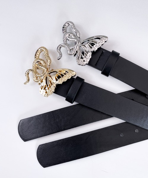 Candlestick（キャンドルスティック）の「スネーク バタフライ バックル 90's レトロ ベルト（ベルト・レディース・A/B・FREE）」の3枚目の写真