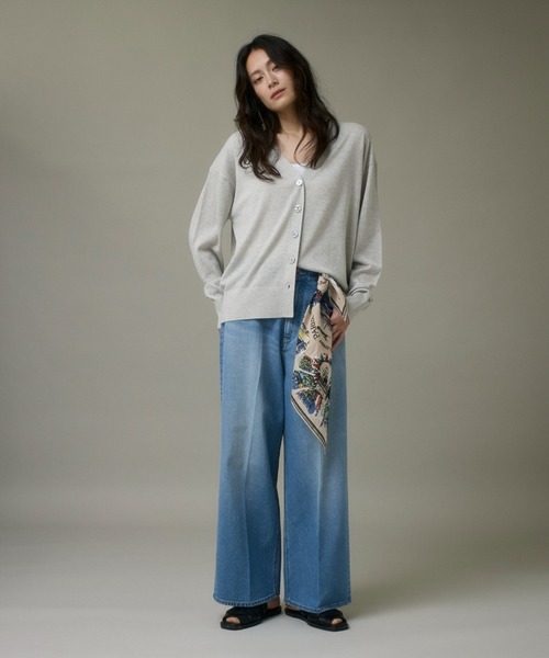 I.T.'S international(イッツインターナショナル)の「デニムワイドパンツ(デニムパンツ・レディース・ブルー・7号/9号/11号)」の2枚目の写真