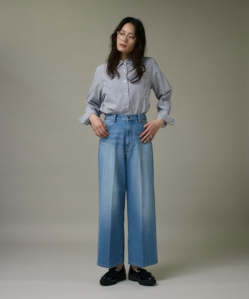 I.T.'S international(イッツインターナショナル)の「デニムワイドパンツ(デニムパンツ・レディース・ブルー・7号/9号/11号)」の7枚目の写真