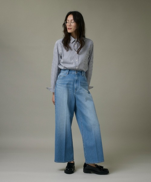 I.T.'S international(イッツインターナショナル)の「デニムワイドパンツ(デニムパンツ・レディース・ブルー・7号/9号/11号)」の8枚目の写真
