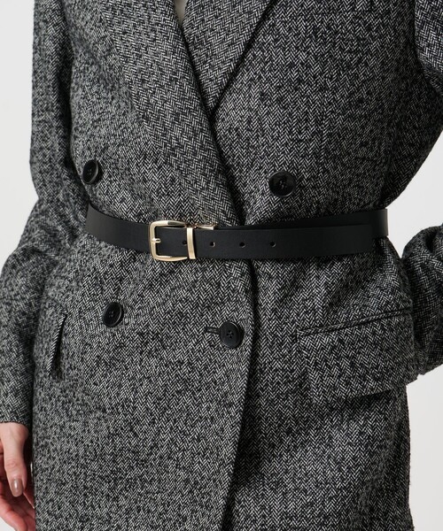 LEFIJE（レフィエ）の「＜LEFIJE＞リバーシブル ベルト（ベルト・レディース・ブラウン系/ベージュ・FREE）」の2枚目の写真