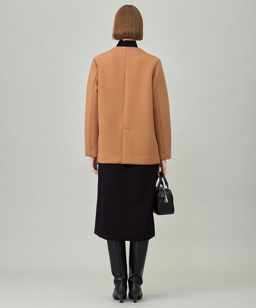 コンパクトWフェイス ノーカラージャケット（ノーカラージャケット