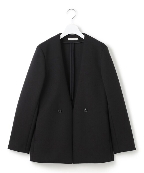 コンパクトWフェイス ノーカラージャケット（ノーカラージャケット