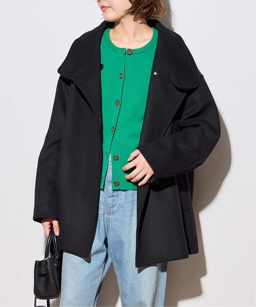 追加2》MANTECO/TWEEDスタンドショートコート（その他アウター