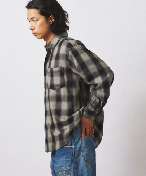 フランネル オンブレ チェック シャツ（シャツ/ブラウス）｜JOURNAL
