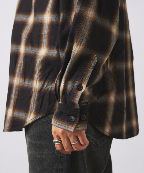 フランネル オンブレ チェック シャツ（シャツ/ブラウス
