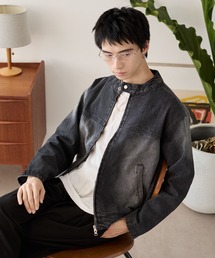 LUCY | LUCY/【25年秋冬新作】ライダースデニムジャケット(デニムジャケット)