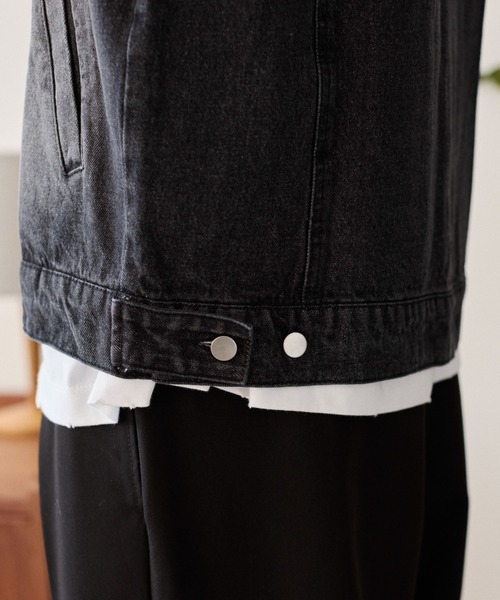 LUCY（ルーシー）の「LUCY/ライダースデニムジャケット（デニムジャケット・メンズ・ブラック系3/コバルトブルー・FREE）」の9枚目の写真