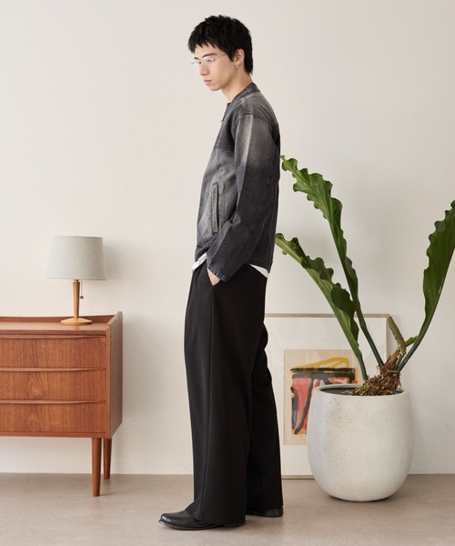 LUCY（ルーシー）の「LUCY/ライダースデニムジャケット（デニムジャケット・メンズ・ブラック系3/コバルトブルー・FREE）」の16枚目の写真