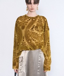 Leaf sheer blouse リーフシアブラウス