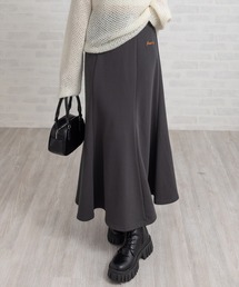 CLEAR BASIC | スウェットワンポイント刺繍入りマーメイドスカート[カジュアル 着回し抜群 大人](スカート)