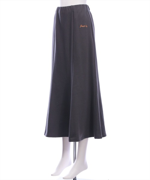 CLEAR BASIC（クリアベーシック）の「スウェットワンポイント刺繍入りマーメイドスカート[カジュアル 着回し抜群 大人]≪AW新作≫（スカート・レディース・チャコールグレー/杢グレー/ブラック・F）」の7枚目の写真