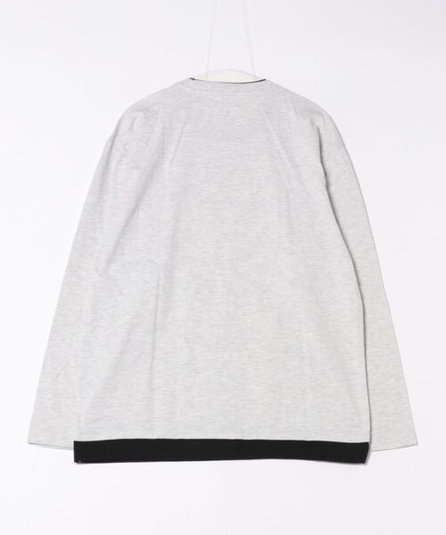 UNIIT(ユニット)の「【汗染みの目立ちにくいTシャツ ZEROSTAIN/ゼロステイン】フェイクレイヤードBIGロンT 防汚 UVカット(Tシャツ/カットソー・メンズ・ホワイト/ブラック/ブルー/オフホワイト・MEDIUM/LARGE/X-LARGE)」の11枚目の写真