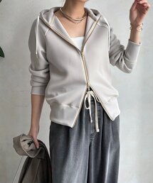 DouDou | プラムダンボールジップフーディー(パーカー)