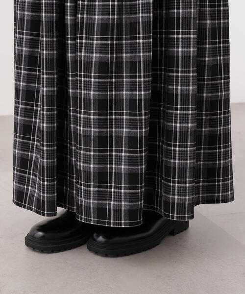 N.（N. Natural Beauty Basic）（エヌエヌナチュラルビューティーベーシック）の「【PS/低身長サイズ】チェックティアードスカート（スカート・レディース・ブラウン系その他/ブラック系その他・P/S/MEDIUM）」の17枚目の写真