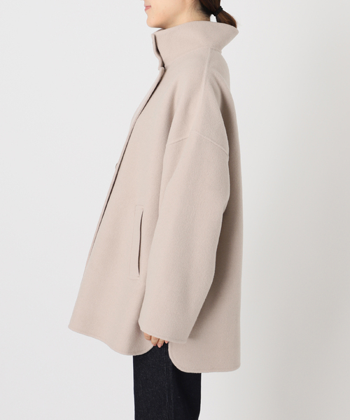 WEB限定/追加》souple woolダブルフェイススタンドコート（その他
