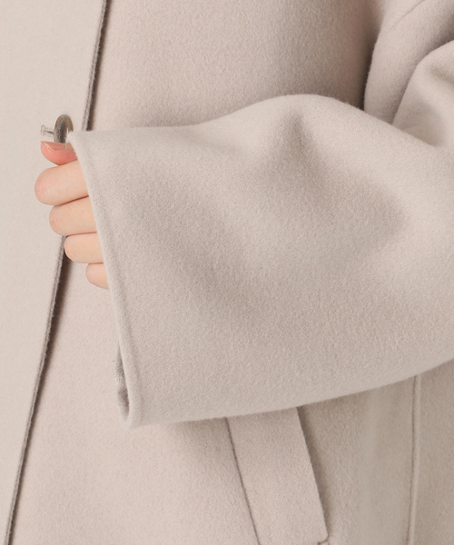 WEB限定/追加》souple woolダブルフェイススタンドコート（その他