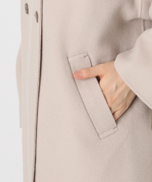 WEB限定/追加》souple woolダブルフェイススタンドコート（その他