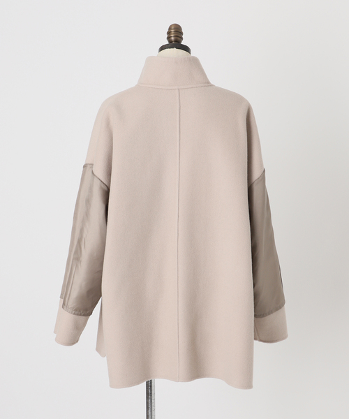 WEB限定/追加》souple woolダブルフェイススタンドコート（その他