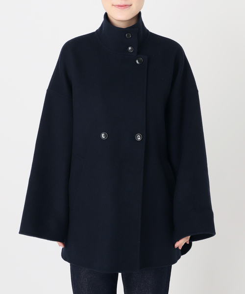 WEB限定/追加》souple woolダブルフェイススタンドコート（その他