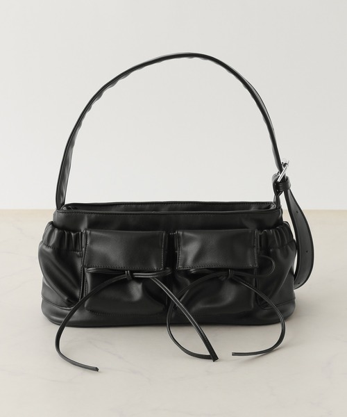 RAGEBLUE（レイジブルー）の「レザーリボンミニショルダーバッグ（ショルダーバッグ・レディース・ブラック・FREE）」の3枚目の写真