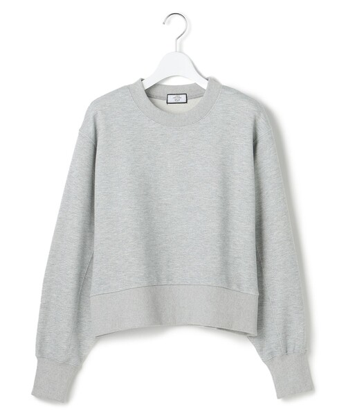 J.PRESS YORK STREET(ジェイプレスヨークストリート)の「【WOMEN】ラメ裏毛クルーネック スウェット(Tシャツ/カットソー・レディース・ライトグレー系/ブラウン系・F)」の1枚目の写真