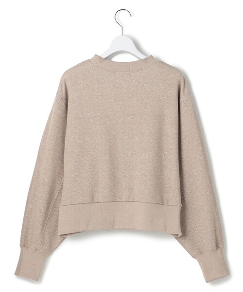 J.PRESS YORK STREET(ジェイプレスヨークストリート)の「【WOMEN】ラメ裏毛クルーネック スウェット(Tシャツ/カットソー・レディース・ライトグレー系/ブラウン系・F)」の3枚目の写真