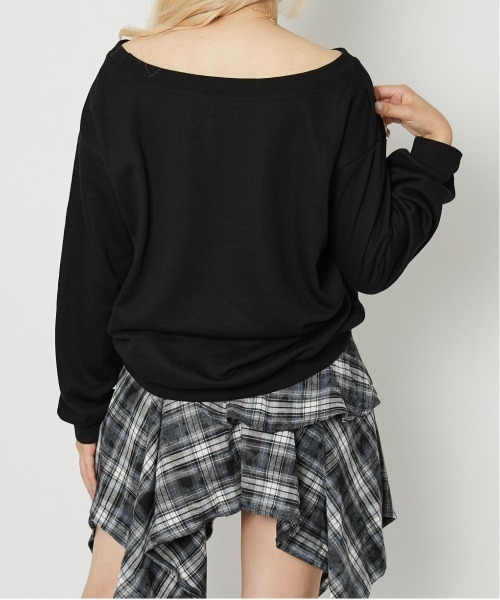 GORGE(ゴージ)の「《オフショル風シルエット》レディース 裏毛 スウェット 長袖 トップス 春夏秋(スウェット・レディース・A/C/D/B・F)」の13枚目の写真