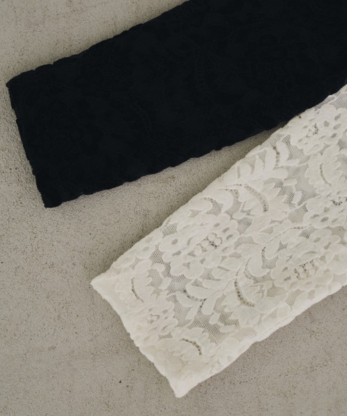 Unitage（ユニテージ）の「ベロアレース切り替えシアートップス（Tシャツ/カットソー・レディース・アイボリー/ブラック・FREE）」の21枚目の写真