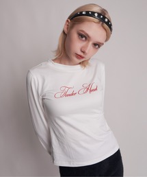 【 IMARI / イマリ 】 レタリング ロゴ ロング スリーブ Tee #