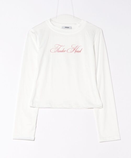 IMARI(イマリ)の「【 IMARI / イマリ 】 レタリング ロゴ ロング スリーブ Tee #(Tシャツ/カットソー・レディース・ピンク/ホワイト・FREE)」の10枚目の写真