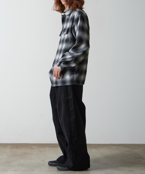 TOWNCRAFT(タウンクラフト)の「TOWNCRAFT/タウンクラフト WOOL CHECK LOOP COLLAR SHIRTS ウール チェック ループカラーシャツ(シャツ/ブラウス・メンズ・ブラウン/ブラック・L/M)」の13枚目の写真
