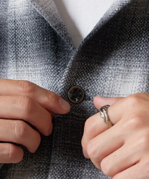 TOWNCRAFT(タウンクラフト)の「TOWNCRAFT/タウンクラフト WOOL CHECK LOOP COLLAR SHIRTS ウール チェック ループカラーシャツ(シャツ/ブラウス・メンズ・ブラウン/ブラック・L/M)」の3枚目の写真