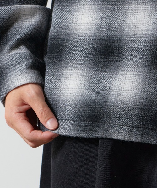 TOWNCRAFT(タウンクラフト)の「TOWNCRAFT/タウンクラフト WOOL CHECK LOOP COLLAR SHIRTS ウール チェック ループカラーシャツ(シャツ/ブラウス・メンズ・ブラウン/ブラック・L/M)」の5枚目の写真